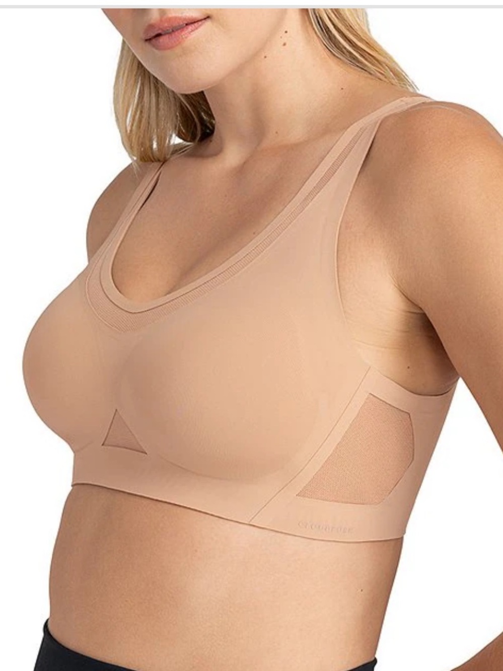 Honeylove CrossFlex Wire-Free Activity Bra Sand XL